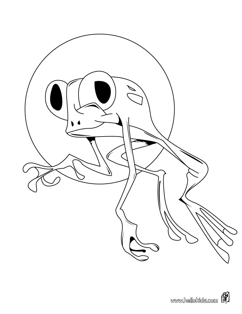 820x1060 Frog Coloring Pages