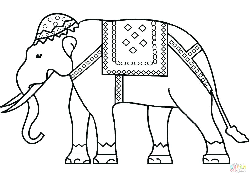 1024x724 Coloring Page Elephant Elephant Coloring Page Coloring Page