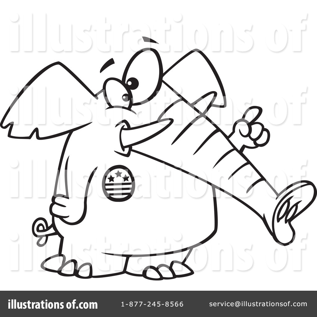 1024x1024 Republican Elephant Clipart