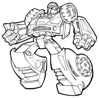 350x345 Rescue Bots Bumblebee Coloring Pages