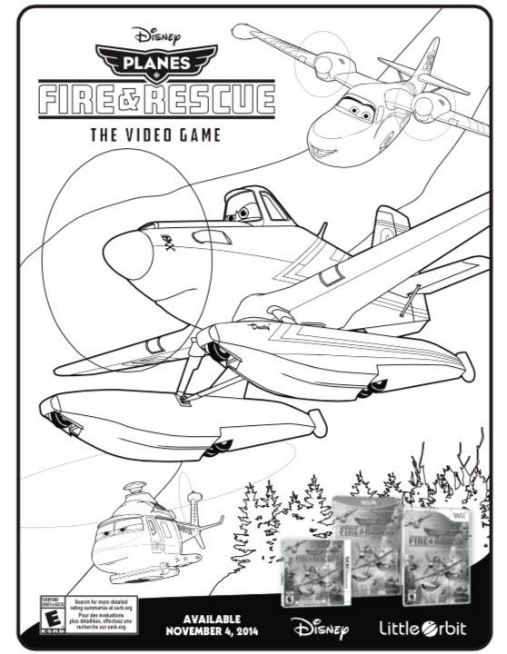 558x720 Disney's Planes Fire Rescue Video Game Coloring Pages Disney
