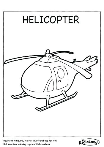 350x495 Helicopter Coloring Pictures