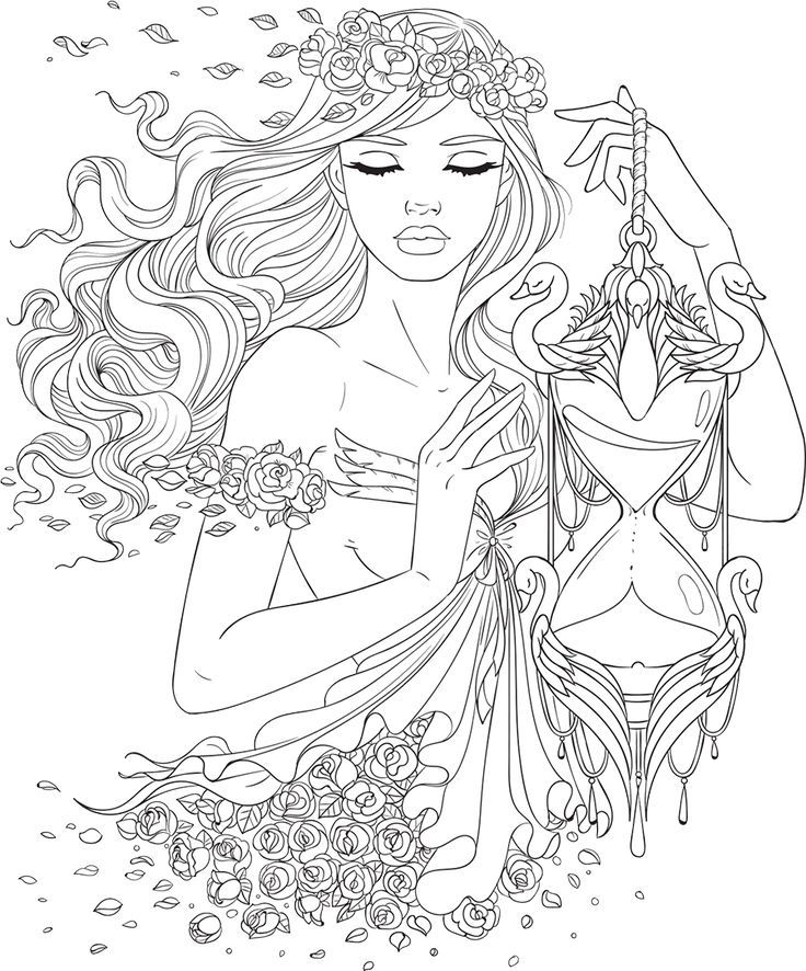 736x886 Best Beautiful Women Coloring Pages For Adults Images