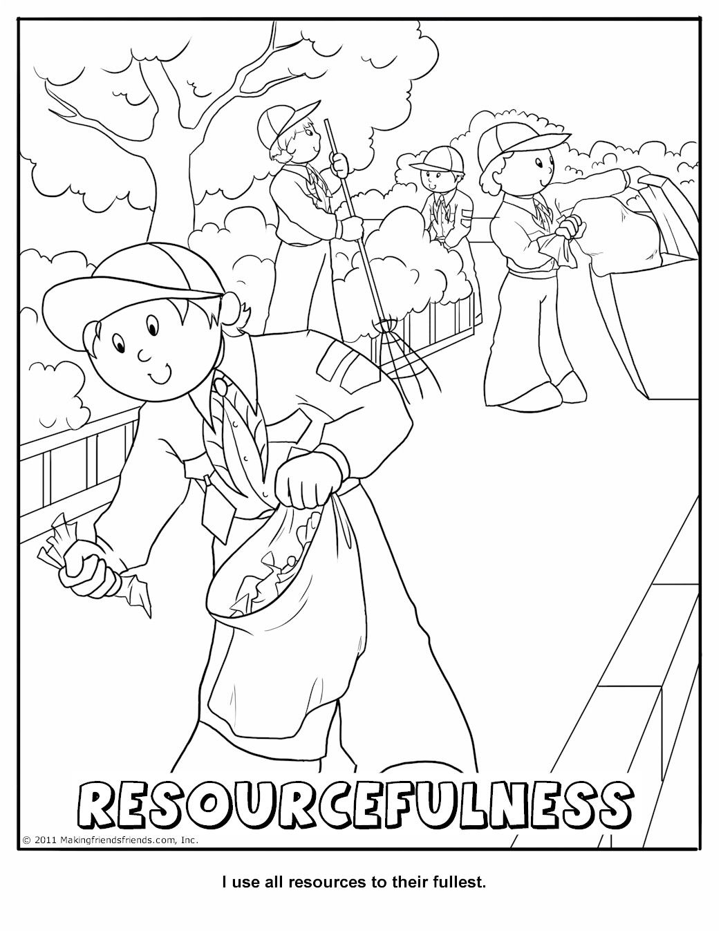 1043x1350 Resourcefulness Coloring Page Wolf Cub Achievement