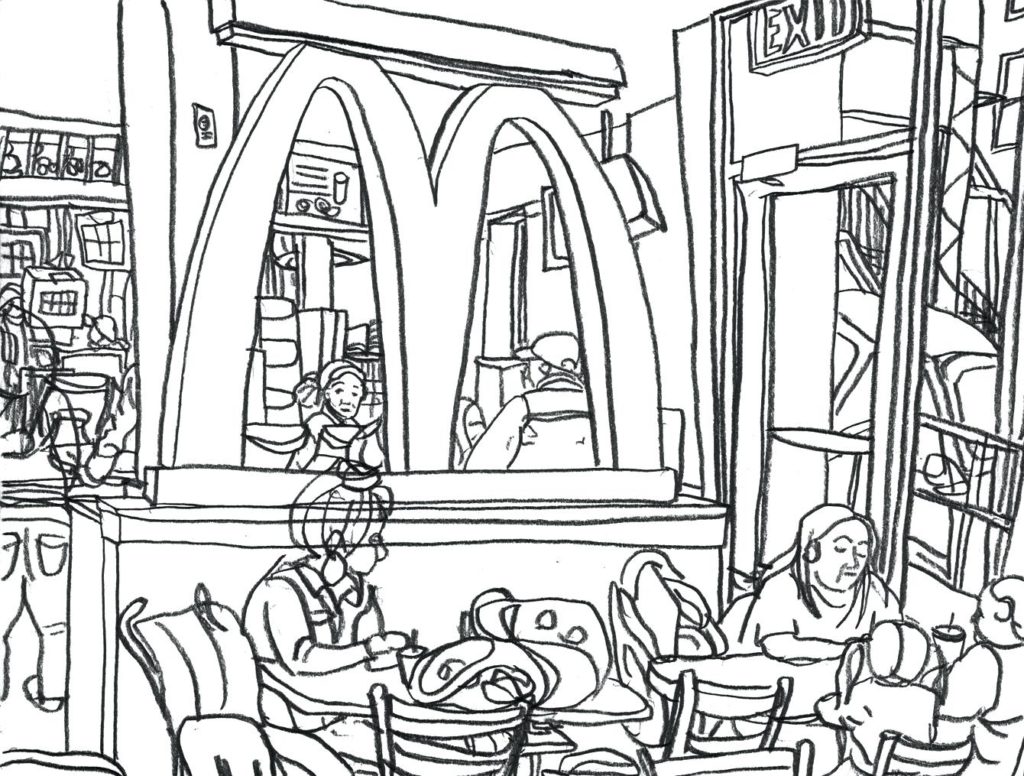1024x776 Mcdonalds Coloring Pages Magic Mcdonald S Restaurant Bltidm
