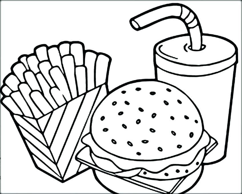 847x678 Mcdonalds Coloring Pages Coloring Pages Black White Pencil
