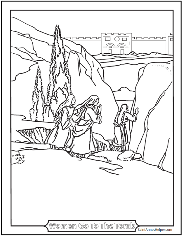 590x762 Printable Easter Coloring Pages Jesus' Resurrection