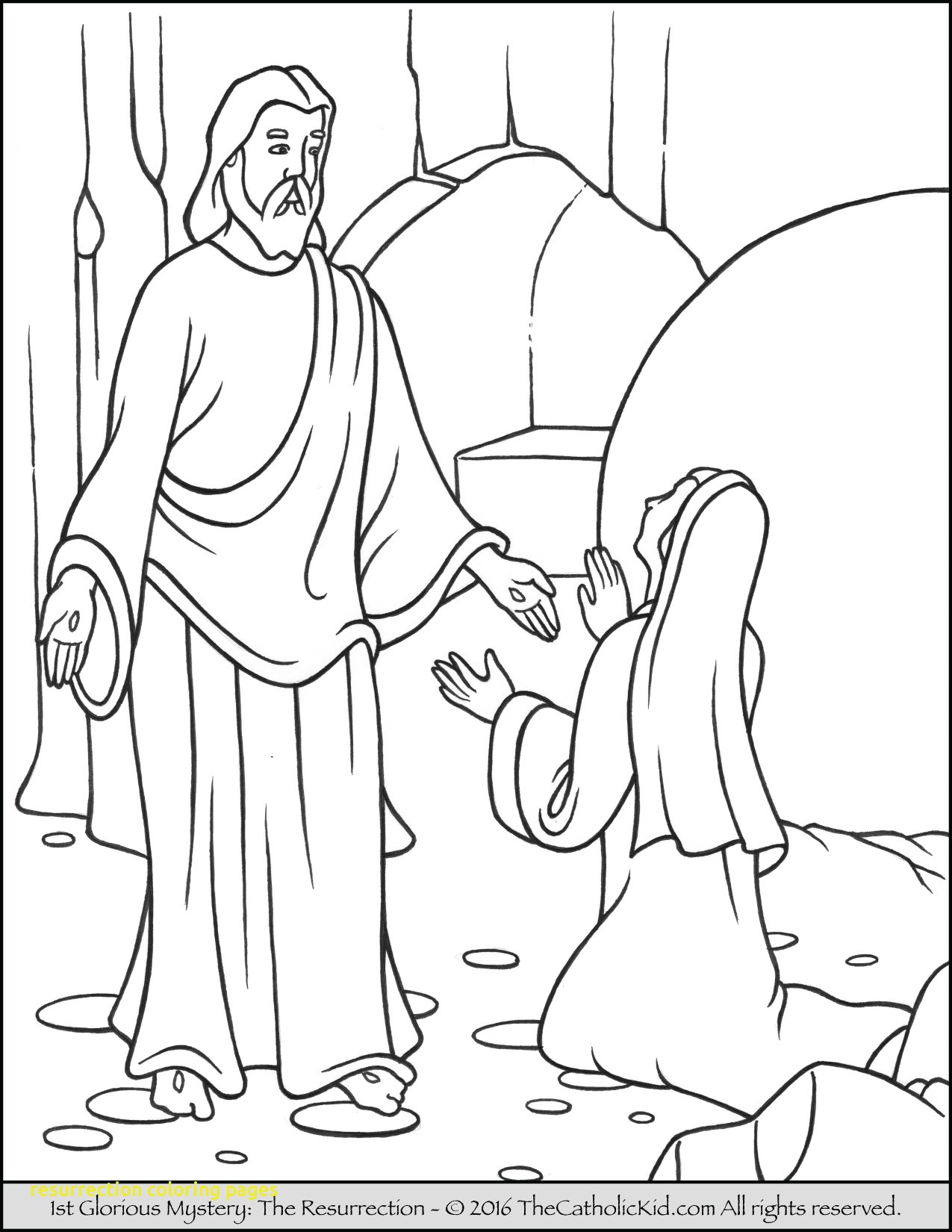 1275x1650 Resurrection Coloring Pages