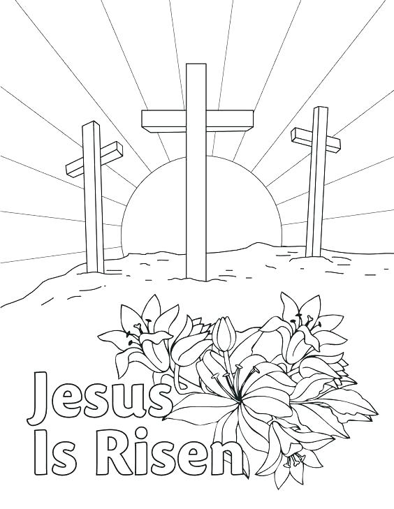 564x729 Christian Coloring Pages For Preschoolers Easter Religious Free