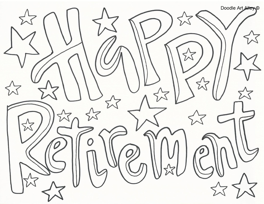 1035x800 Retirement Coloring Pages