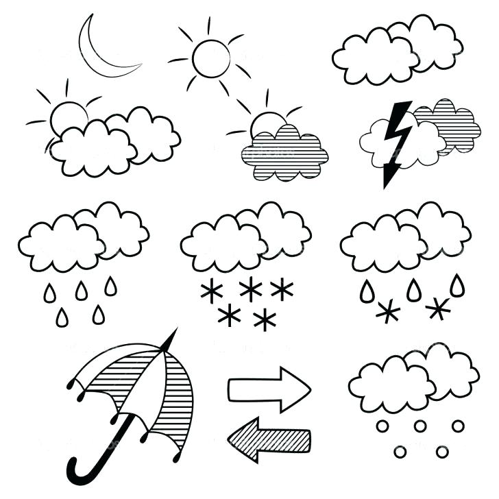 728x728 Weather Coloring Pages Elegant Weather Coloring Pages Printable