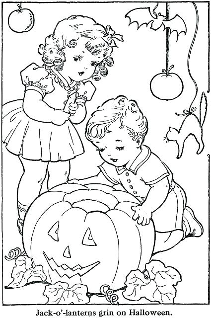 425x640 Vintage Christmas Coloring Pages Vintage Coloring Books Plus
