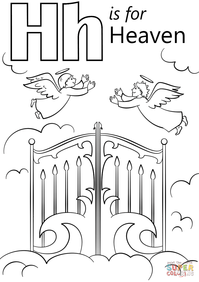 849x1200 Heaven Coloring Pages