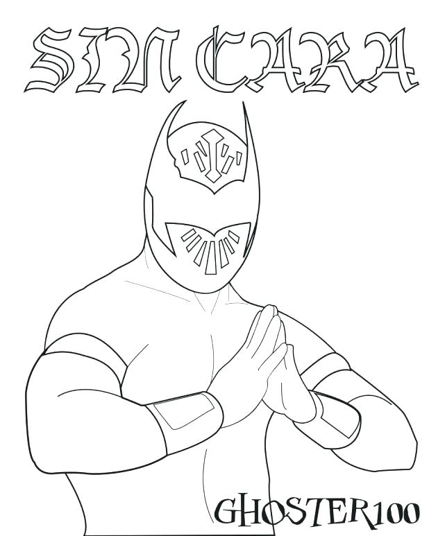 618x773 Wwe Rey Mysterio Mask Coloring Pages Shared