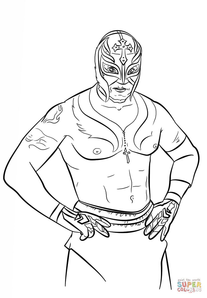 824x1186 Rey Mysterio Coloring Pages Coloring Book Rey