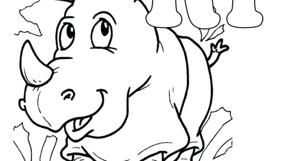 960x544 Rhino Coloring Page Alphabet Coloring Pages Letters R Is