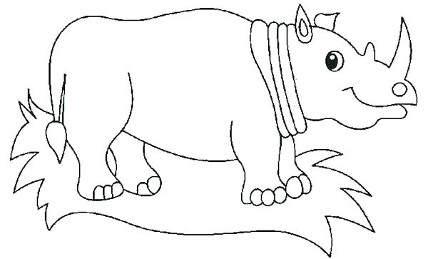 600x363 Rhino Coloring Page Rhinoceros Coloring Page Rhino Coloring Page