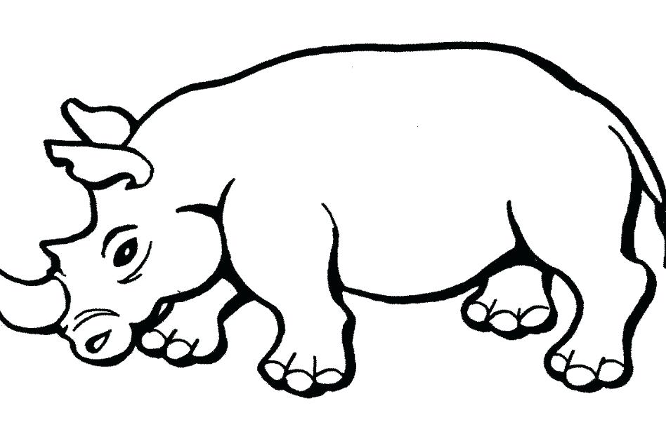 948x612 Rhinoceros Coloring Page Large Size Of Rhino Coloring Page