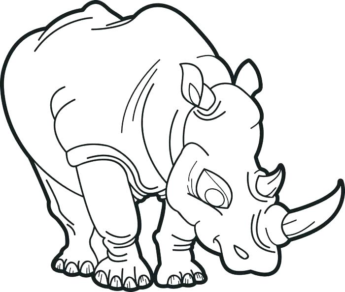 700x594 Rhino Coloring Page Rhinoceros Coloring Page Free Printable