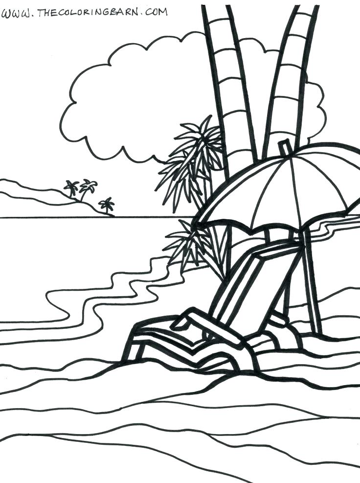 736x987 Island Coloring Page