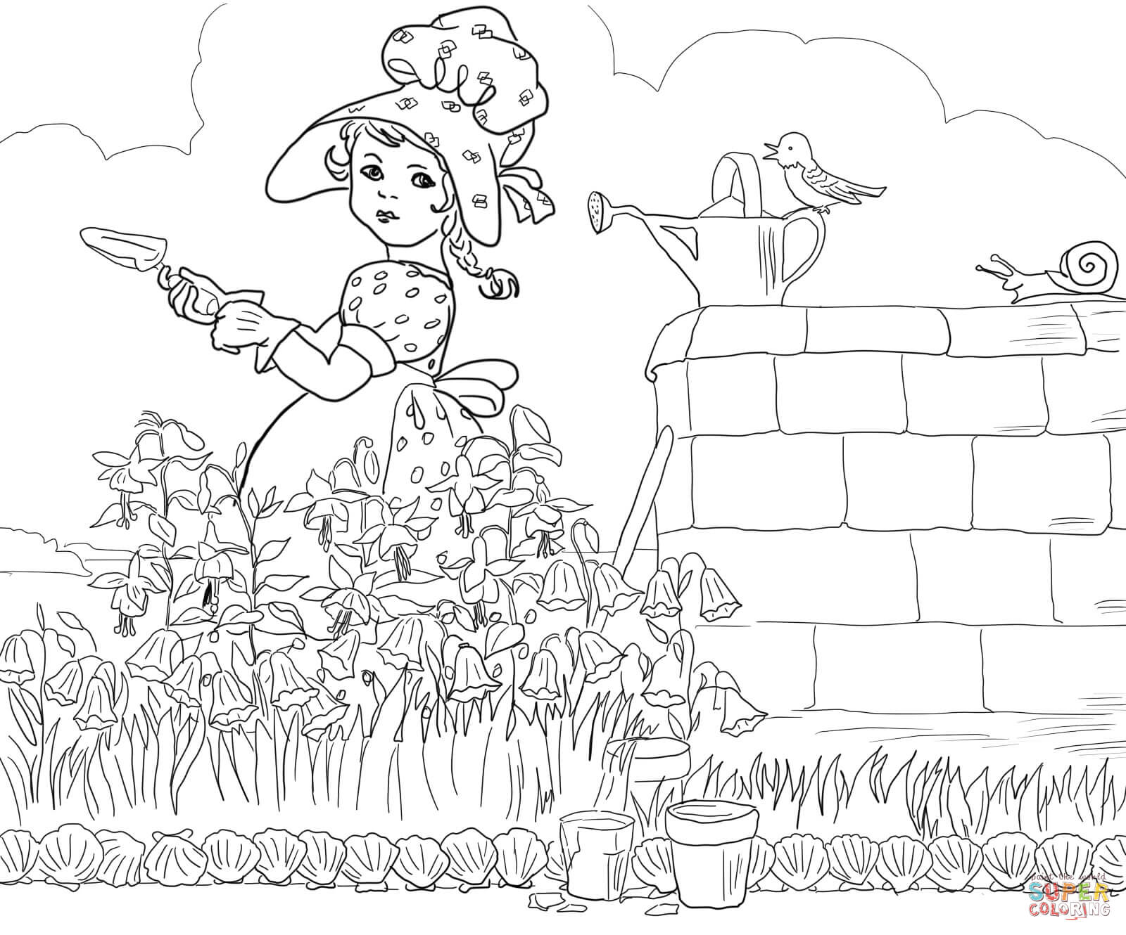 1600x1330 Quick Free Printable Nursery Rhyme Coloring Pages Mother Goose