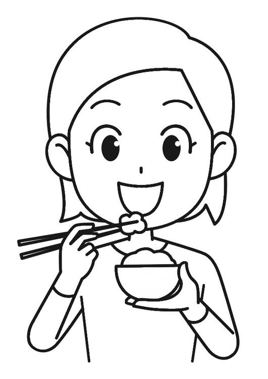 531x750 Coloring Page Rice