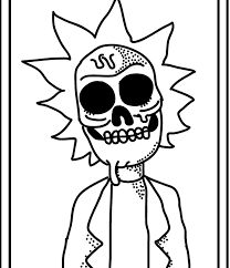 208x242 Rick And Morty Coloring Pages Coloring Pages