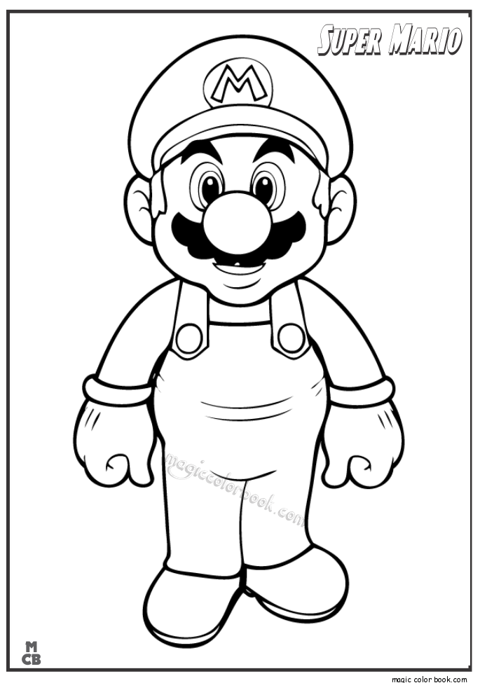 685x975 Super Mario Coloring Pages