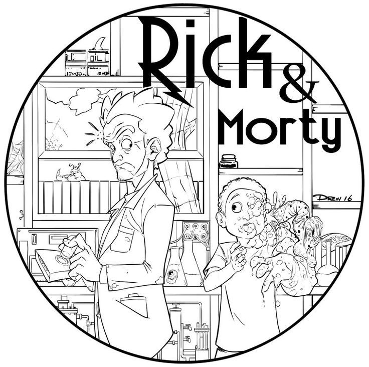 736x732 Image Result For Pickle Rick Coloring Page Art Ideas