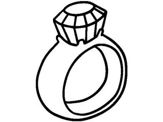 320x240 Ring Coloring Pages Ring Clipart Coloring Page Pencil And In Color