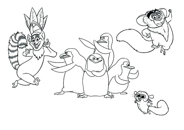 600x424 Lemur Coloring Pages
