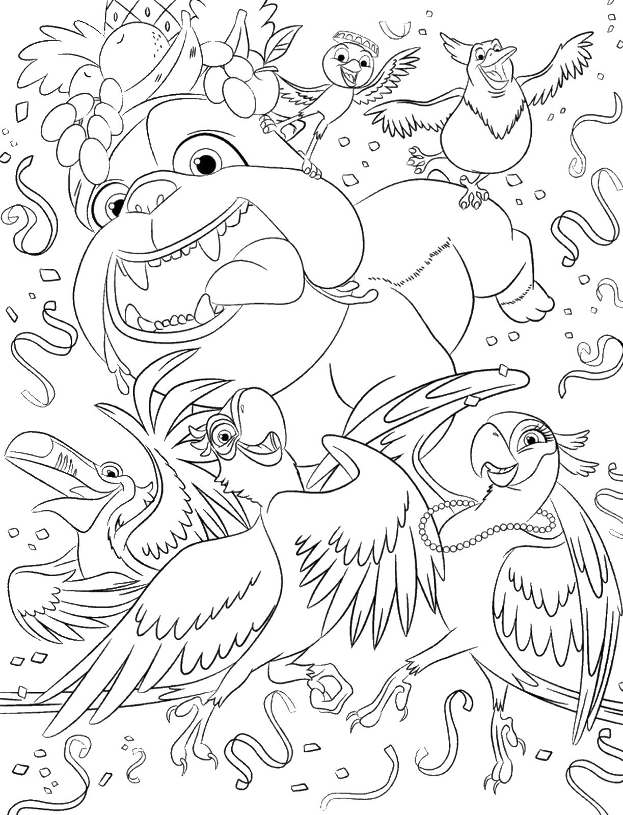 1223x1600 Coloring Book Rio Beautiful Rio Coloring Pages