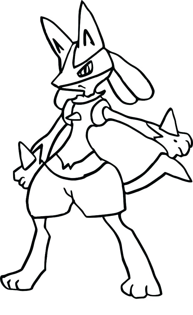 618x1007 Lucario Coloring Pages
