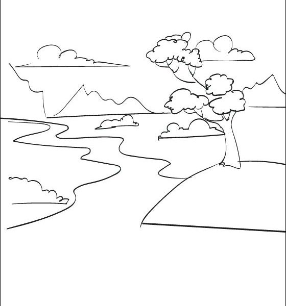 560x600 River Coloring Pages Printable Free Coloring Page