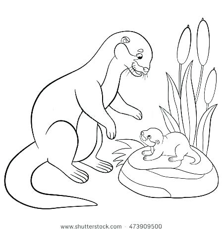 450x470 Otter Coloring Page River Otter Coloring Page Harry Potter