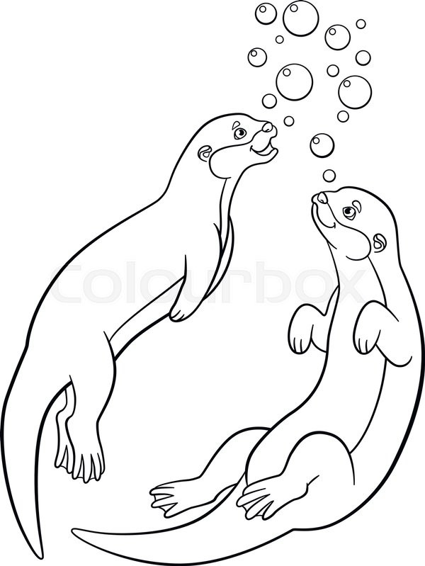 600x799 River Otter Coloring Pages Fresh Coloring Pages Two Little Cute
