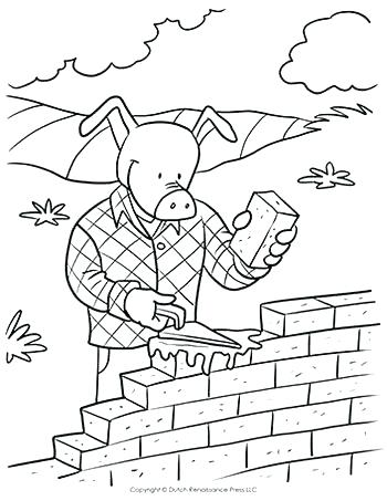 350x453 Road Coloring Page Brick Coloring Page Brick Pig Coloring Page