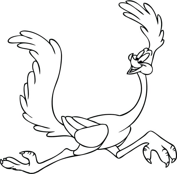 600x591 Road Runner Coloring Page Road Runner Coloring Page Road Coloring