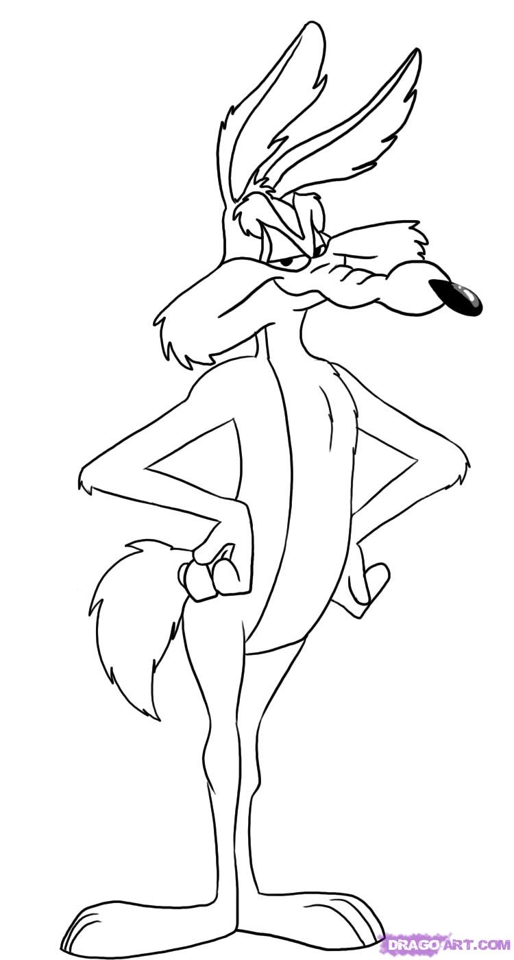 750x1400 Wile E Coyote Coloring Pages