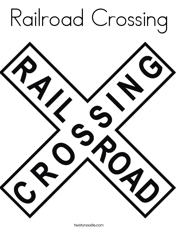 685x886 Image Of Train Signs Rail Road Signs Railroad Crossing Coloring