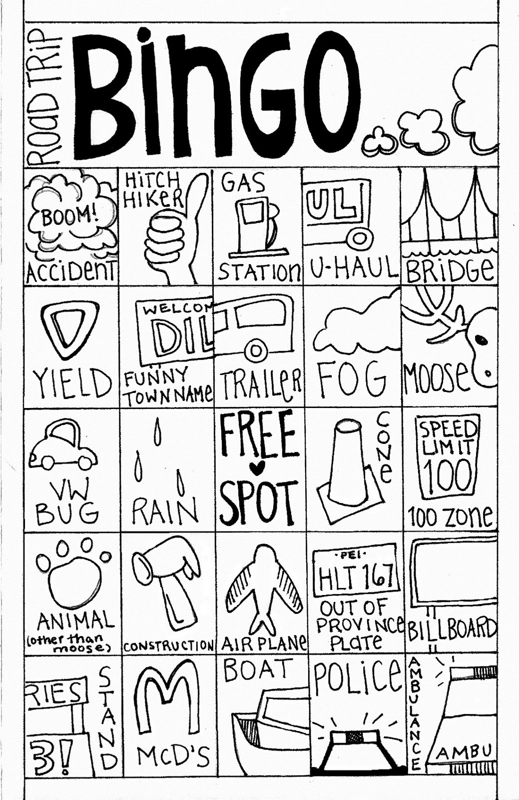 1039x1600 Free Coloring Pages Printable Travel Bingo Cards For Kids