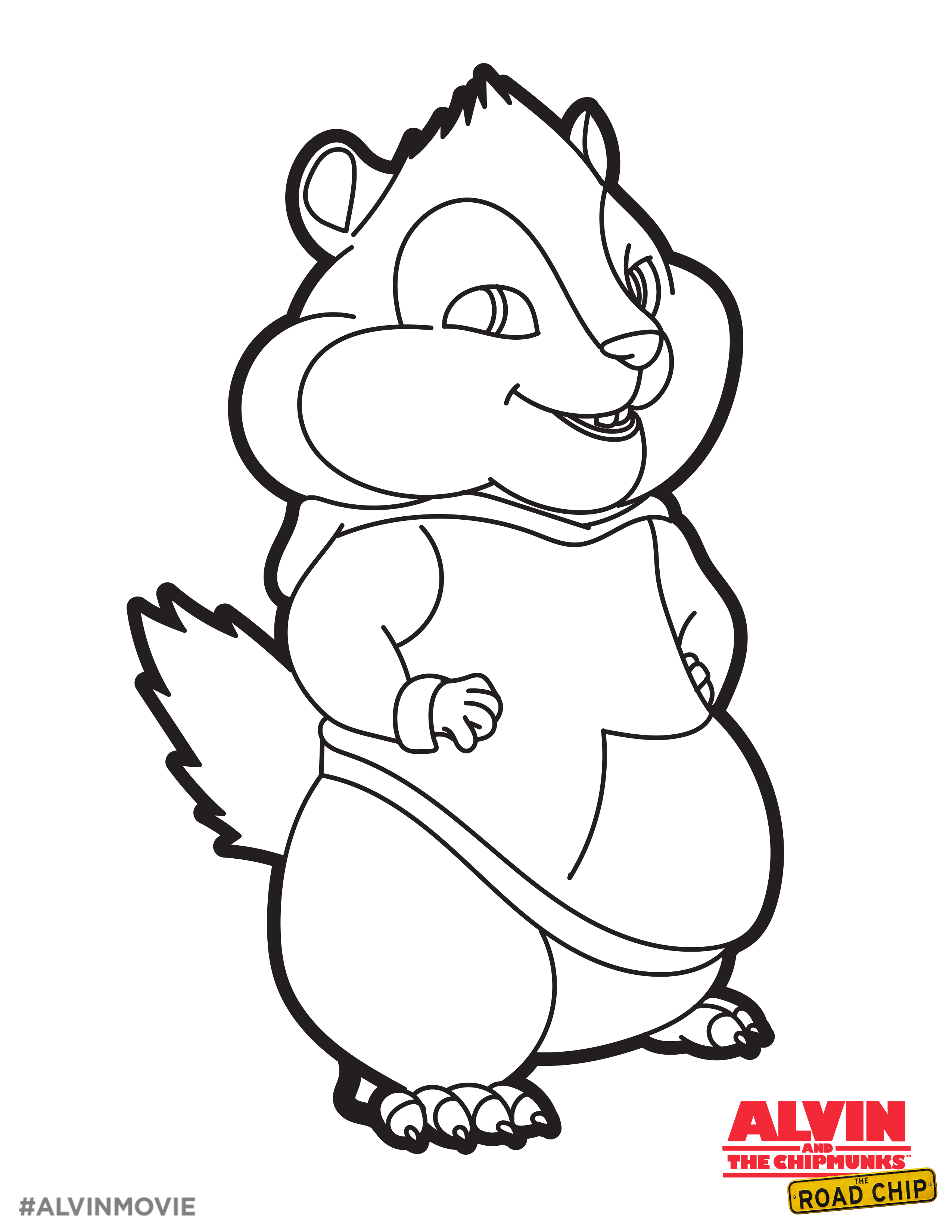 2550x3300 Free Theodore Coloring Printable Perfect For A Road Trip Alvin