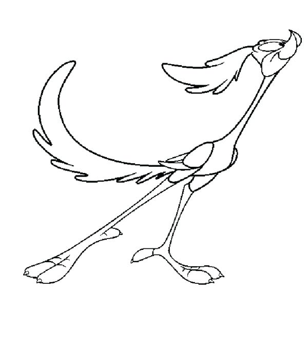 600x686 Road Runner Coloring Page Free Coloring Pages Of Roadrunner View