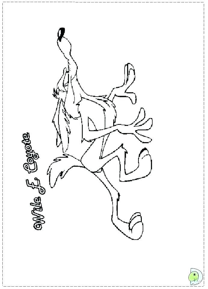 691x960 Wile E Coyote Coloring Pages Coyote Coloring Page Coyote Coloring
