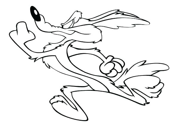 600x424 Wile E Coyote Coloring Pages Road Runner Coloring Page Coyote