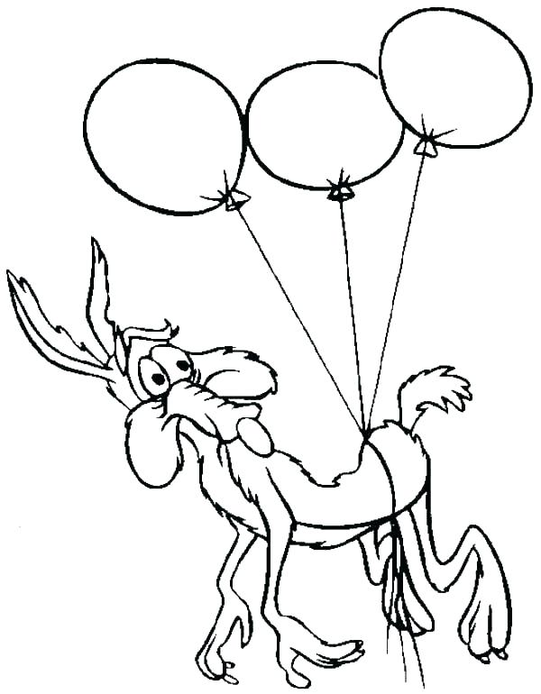 600x770 Coyote Coloring Page