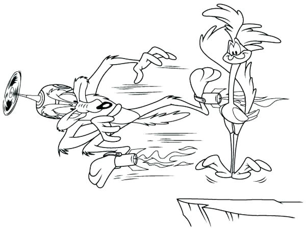 600x458 Road Runner Coloring Page