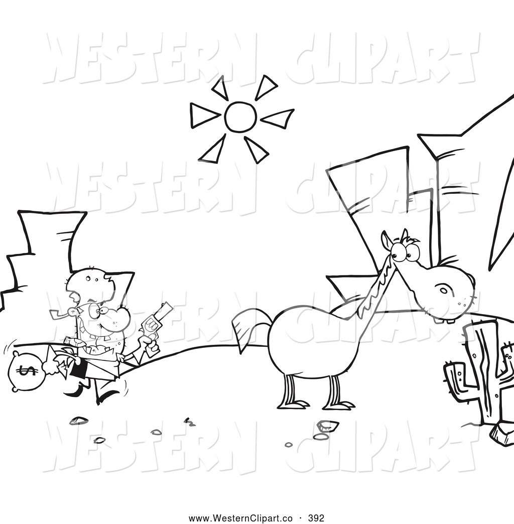 1024x1044 Direct Robber Coloring Pages Vector Western Clip Art Of A Page