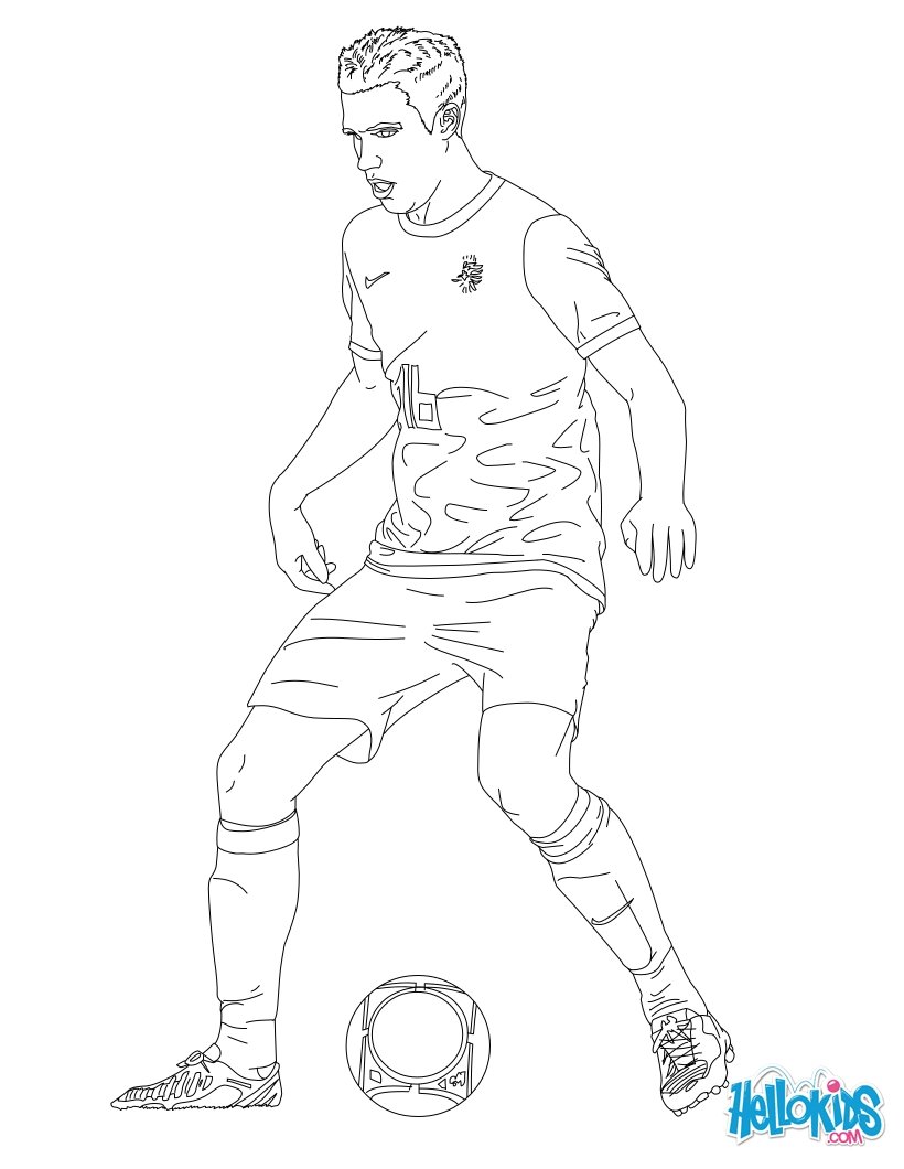 820x1060 Excellent Robin Van Persie Coloring Page Cvj
