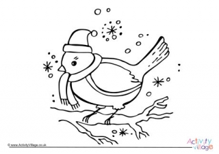 320x226 Robin Colouring Pages